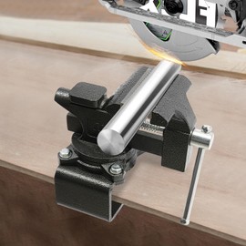 Bench Vise, 4.5 Inch Heavy Duty Table Vise For Workbench, 2 in 1 Multi-Purpose Bench Vice with Multifunctional Soft Jaws 270° Swivel Base Home Vise for Woodworking Workshop Welding DIY