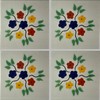 4.2x4.2 9 pcs Bouquet Talavera Mexican Tile