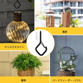 Hooks Screws Ceiling Hooks with Plastic Extension Pins Diameter 55mm Carbon Steel Hanging Hardware Hooks 10pcs Diamond Shape Wall Screw Hook Cabinet Screw Hook Screw Eye Hook with Safety Buckle Design