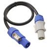 CablesOnline, 2ft. 16AWG Stage Lighting Fixture PowerCon-Compatible Power-Through Jumper Cable,