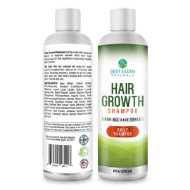 Hair Growth Shampoo with DHT Blockers for Healthy Hair Growth, Hair Loss, Slow Growing and Thinning Hair for Men and Women 8 Ounces