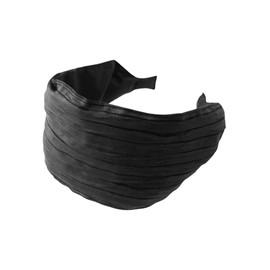 Vingtaine HK-353 Pleated Headband, Wide, Hair Accessory, Stylish, Adult Casual, Simple Gift, Present