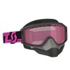 Scott Primal Snow Cross Black/Pink Glasses (Black/Pink, One Size)