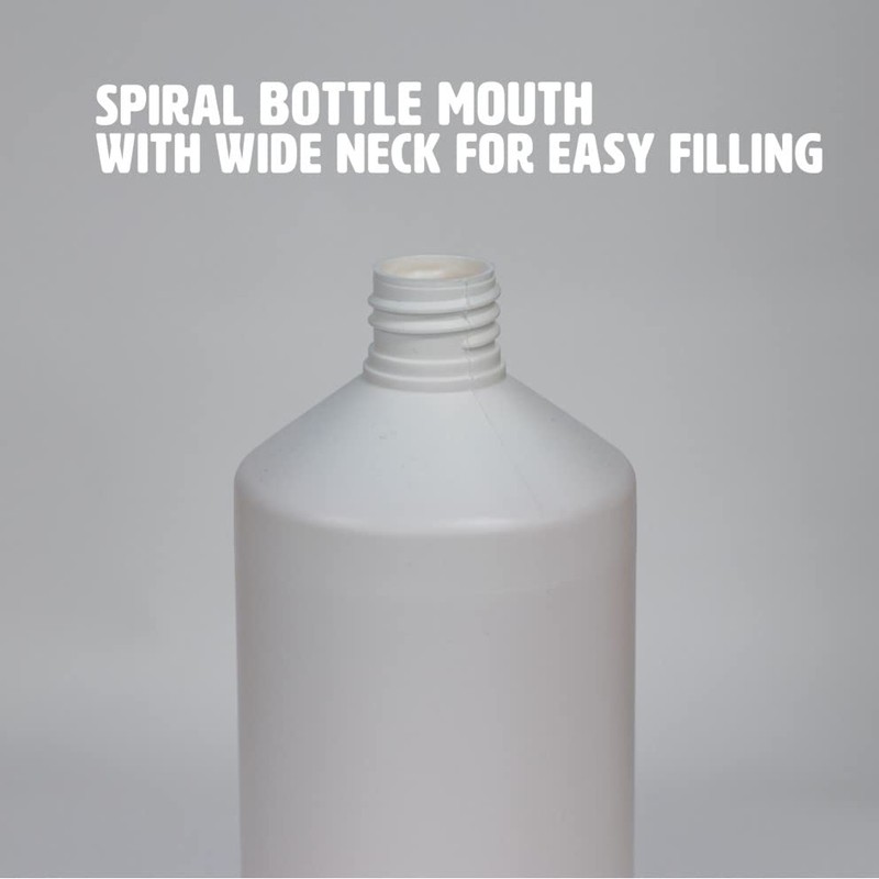 Palm Safe 2pcs 1 Litre HDPE Durable Plastic Bottles BPA