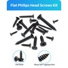 DIVANC 550Pcs 304 Stainless Steel Wood Screws Assortment Kit, Phillips