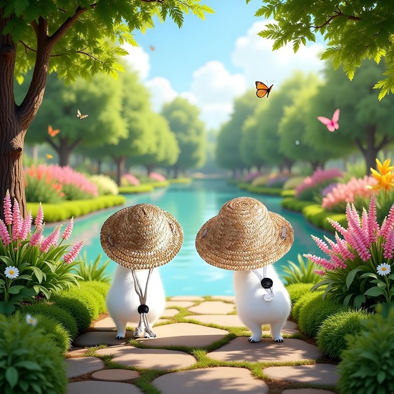 2Pc Novelty Summer Adjustable Pet Dog Outdoor Straw Hat Puppy