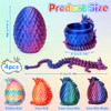 xinrongda 3D Printed Dragon Egg, Dragon Toy with Dragon Inside,