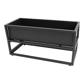 DYNAMI Carbon Steel Raised Garden Bed with Legs,28.7L*12.2W*14H in Metal Standing Planter Elevated Planter Box Outdoor,for Backyard, Patio, Balcony,Garden
