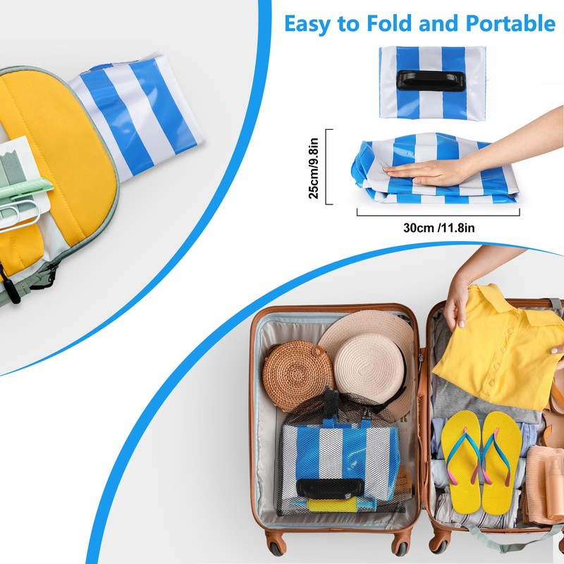Water Hammock, Durable Portable Pool Inflatable, 4-in-1 Inflatable Pool Floats,
