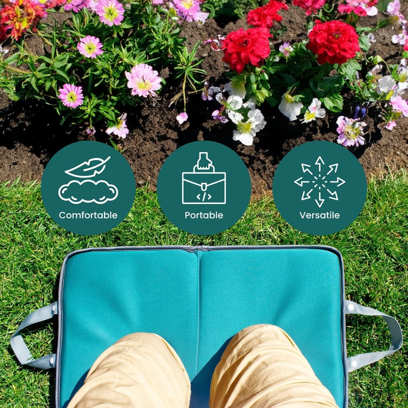 Green Thumbz Kneeling Pad - 1 Pack Foldable Memory Foam
