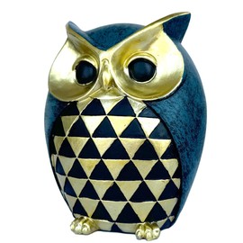 ODIWEN Owl Decoration, Owl Resin Owl Figure Statue Creative Gift, Garden Ornament, for Home Garden Statues, Garden Decoration Owl, Decorative Figure Owl, Owl Statue for Home Decor Accents