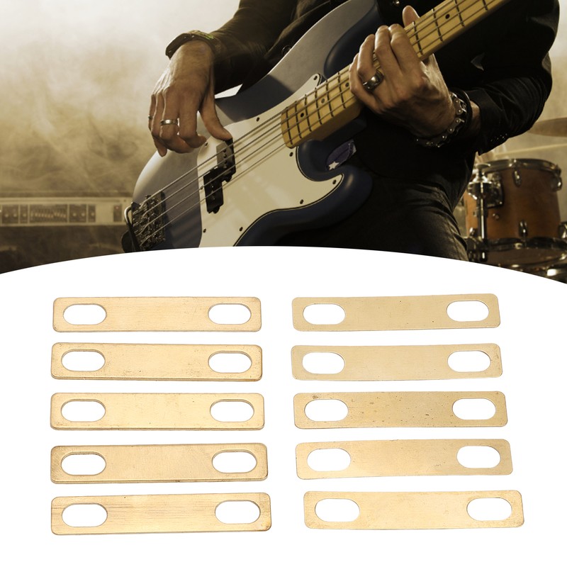 10 Pcs Guitar Neck Shim Brass Corrosion Proof Universal Neck