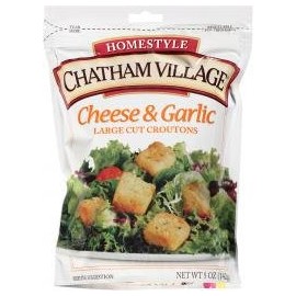 Chatham Village Large Cut Cheese & Garlic Croutons 5 oz. (qty. 6)