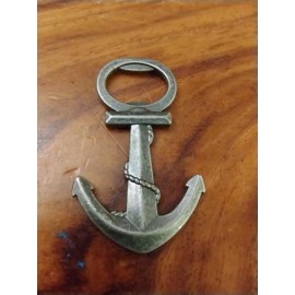 Unbranded  Anchor 3 Inch Metal Brass Finish Bottle Opener Go Navy! Cheers Chief! Goat