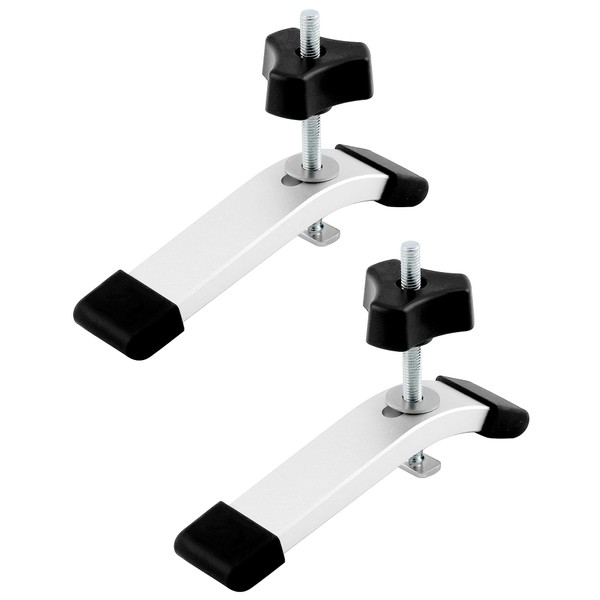 QWORK® Pack of 2 T Groove Rail Quick Release Clamps