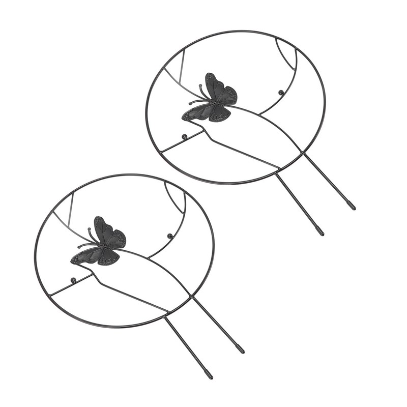 2PCS Flower Plant Support Stand Iron Climbing Frame for Home