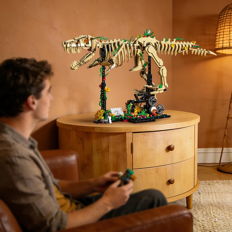 UNCLE BRICK Dinosaur Fossil Building Kit, T-Rex Dinosaur Fossil Kit