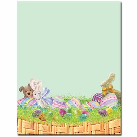 Easter Basket Letterhead Laser & Inkjet Printer Paper, 100 pack