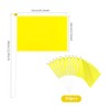 50 Pack Plain Yellow Hand Waving Flags Handheld Mini Flags