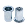 M10 Blind Rivet Nuts, Dome Head Grooved Round Body Open-Ended
