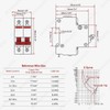 DC Circuit Breaker, DC Isolator Switch DZ47-63Z-2P 1000V 20A for