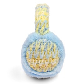 F Flammi Kids Knit Earmuffs Winter Outdoor Furry Ear Warmers for Boys Girls from Toddler to Big Kids