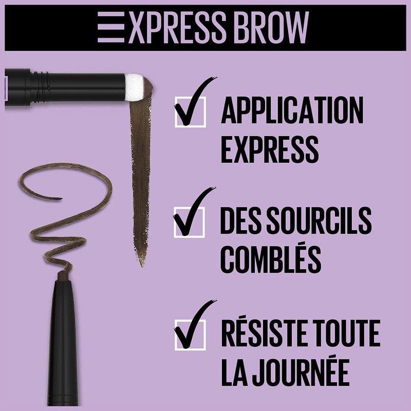 Maybelline New-York Augenbrauenstift – Express Brow Satin Duo Stift und