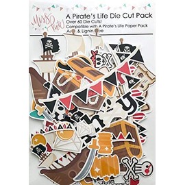 Paper Die Cuts - A Pirate's Life - Over 60 Cardstock Scrapbook Die Cuts - by Miss Kate Cuttables