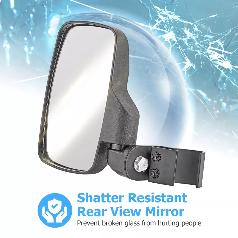 21ST 2Pcs Side Rear View Mirrors For 2016-2024 Can-Am Defender