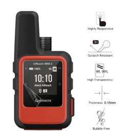 GEJEFA Screen Protector for Garmin inReach Mini 2/inReach Mini, 2 Pack Premium High Sensitivity Anti-Glare & Anti-Fingerprint PET Screen Film