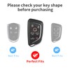 Upgraded Forged Black Key Fob Cover with Keychain Compatible with