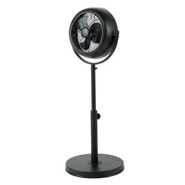 Simple Deluxe Industrial Retro Pedestal Fan, 360° Rotatable Stand Fan, 3 Speed Adjustable, Adjustable Height Pedestal Stand Fan