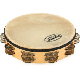 Grover Pro Percussion P-T2/GS Protégé Tambourine with German Silver Jingles - 10 inch