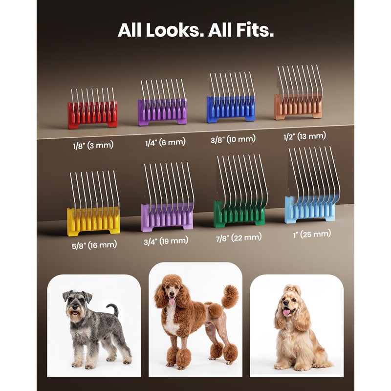 Professional Dog Clippers for Grooming Thick Hair, 9000RPM 5 Speed