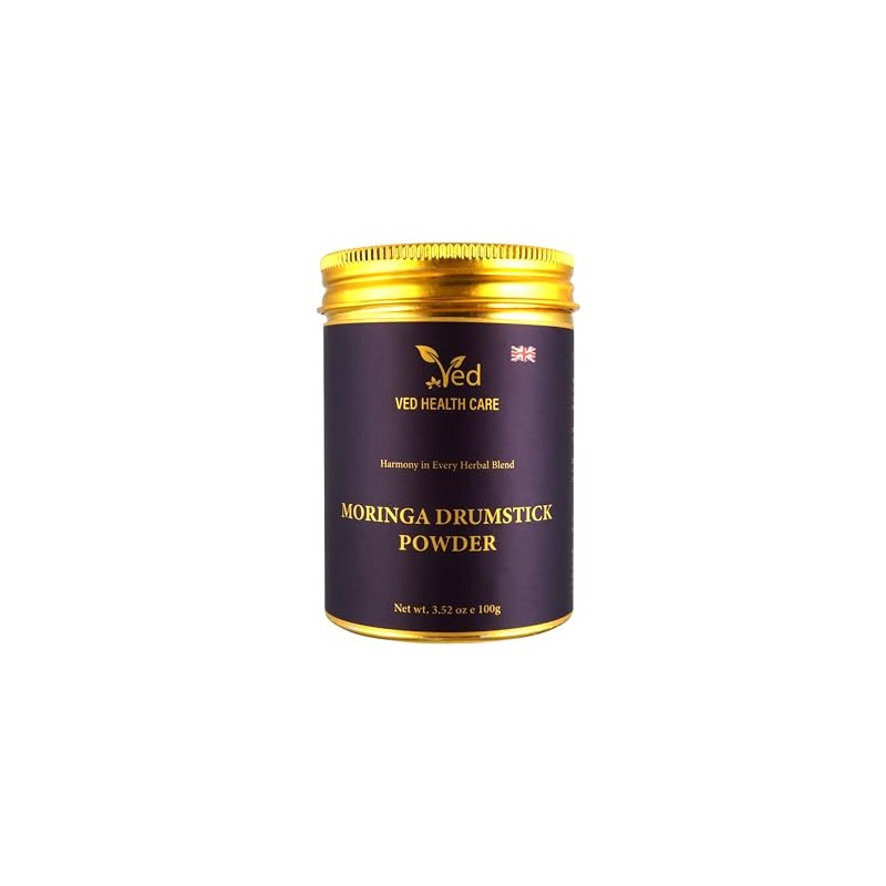 Ved's Organic Moringa Powder, Organic Pure Moringa Stick Rich in