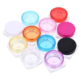 PACKOVE 50Pcs Travel Cosmetic Containers Multi Color Sample Lotion Cream Pots for Makeup Powders and Crafts for Jewelry Moisturizer and Sunscreen Storage