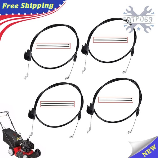 Unbranded 4PC Brake Stop Cable For Briggs Stratton Poulan Craftsman