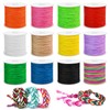 12 Rolls Nylon String for Bracelets, Gimp String for Jewelry