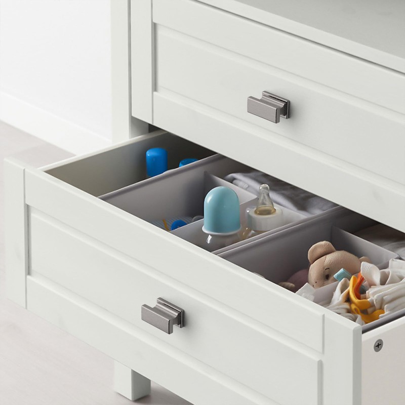 Asidrama 10 Pack Brushed Black Nickel Kitchen Cabinet Knobs Dresser