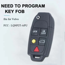 Unbranded For Flip Remote Key Fob for Volvo S60 S80 XC70 XC90 2004-2015 LQNP2T-APU 315 MHz