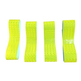 Maxlaser Reflective Tape, Reflective Sheet, Safety Sign, Safety Display, Accident Prevention (Width 2.0 inches (5 cm) x Length 3.8 ft (8 m), Yellow Green A)