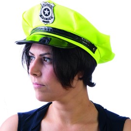 HMS Blacklike Police Hat, NEON Green, one Size