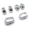 HTTMT MT420-002- Chrome Hand Controls Switch Button Covers Compatible with