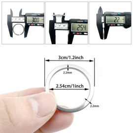 11 Pcs Stainless Steel Key Ring Keychain Rings,1.2 inch/30 mm Round Split Key Rings Metal Key Chain Rings,Heavy Duty Key Ring Small Keyring for Women Men,Flat O-Ring Keyrings for Office Home Car Keys