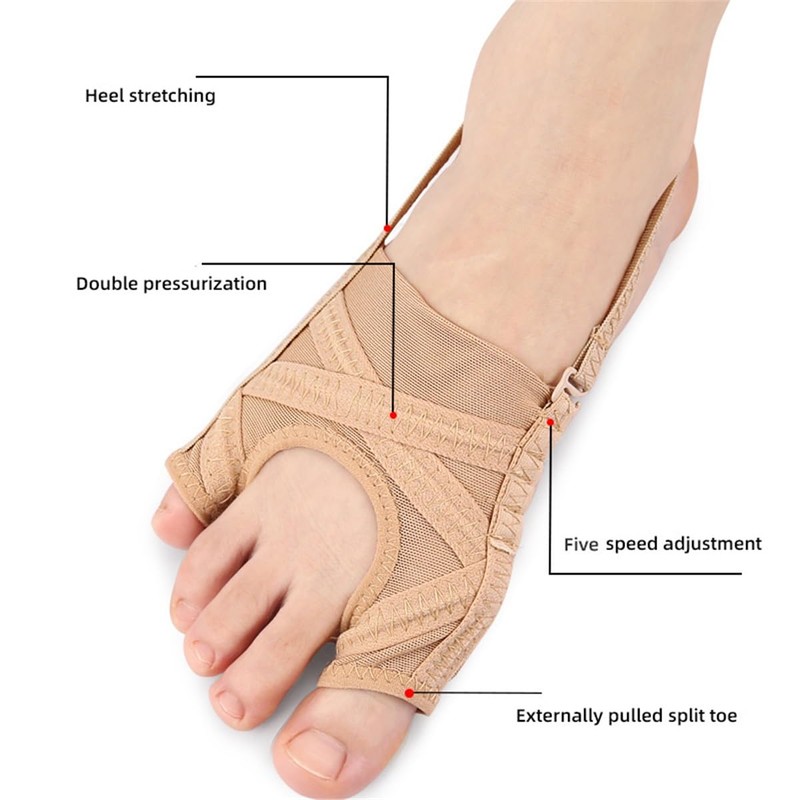 Bunion Corrector, Adjustable Big Toe and Tail Toe Separator Orthopedic