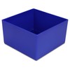 Plastic Insert Box/Storage Container, Blue, 108 x 108 x 63