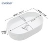 Lordear Vessel Sink Oval 19 x 12 Inch White Ceramic