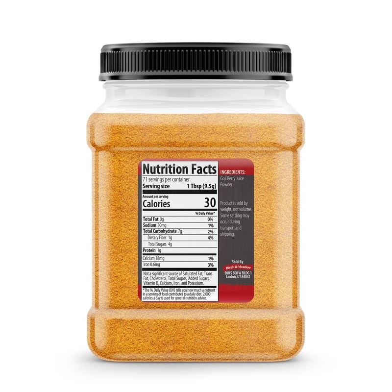 Birch & Meadow Goji Berry Powder, Tart & Fruity, Smoothies