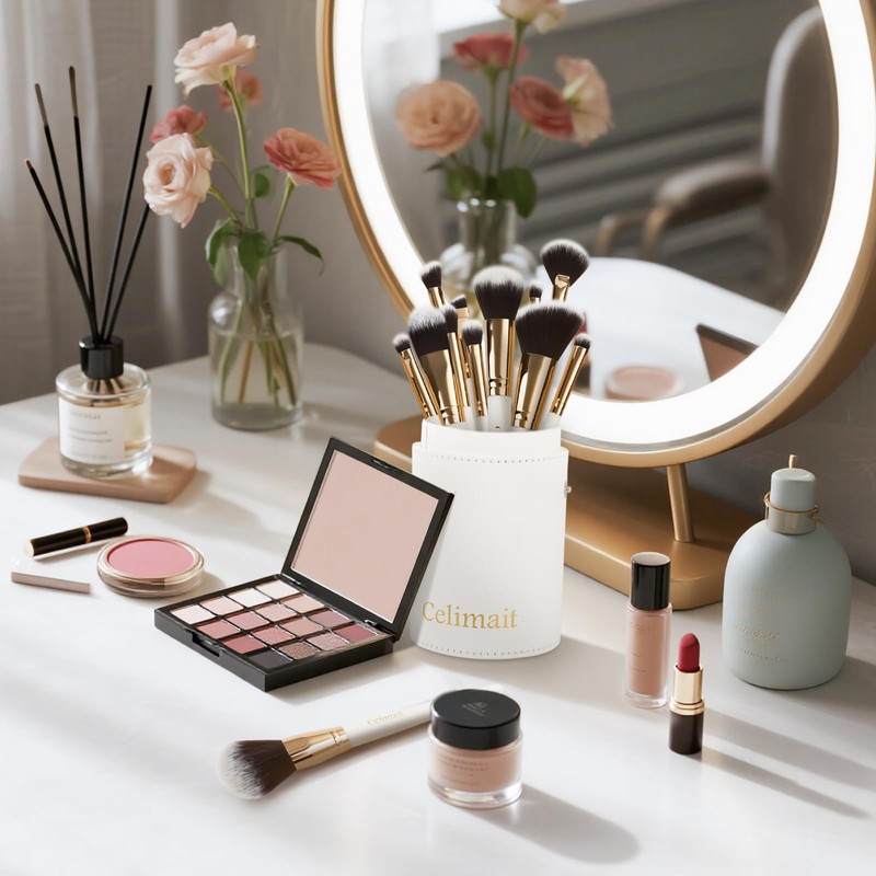 Makeup Brushes Set Professional & Beginner Friendly with Uniquely Designed