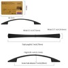 Amerdeco 10 Pack Matte Black Cabinet Pulls 5 Inch(128mm) Hole